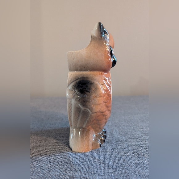 Lefton, Decorative Vintage Jewel/Rhinestone Eye Owl with Painted Clock, … - Picture 2 of 5